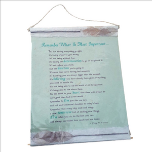 Blue Mountain Arts NOS Remember Poem by Vickie Worsham Pressed Leaves Hanging